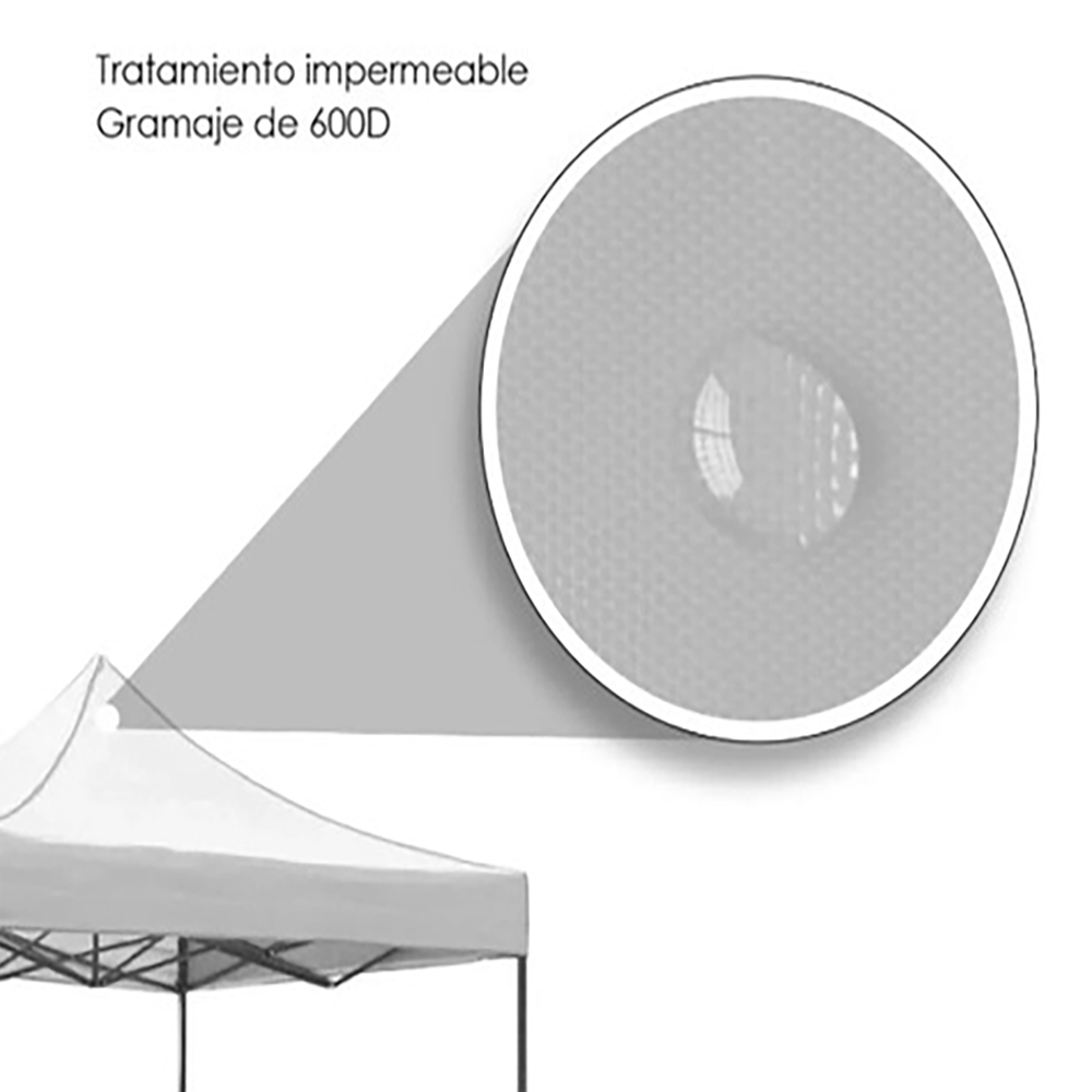 Toldo Plegable 2x2 Blanco