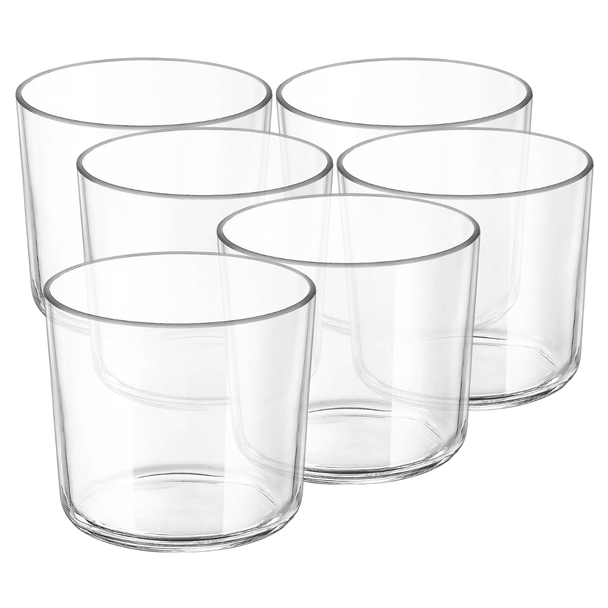 Olimpia Juego De 6 Vasos De Vidrio De 280 Ml.