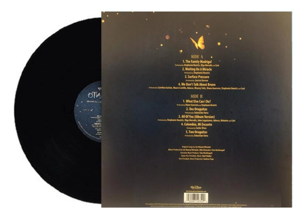 Encanto Disney Soundtrack En Ingles Lp Acetato Vinyl