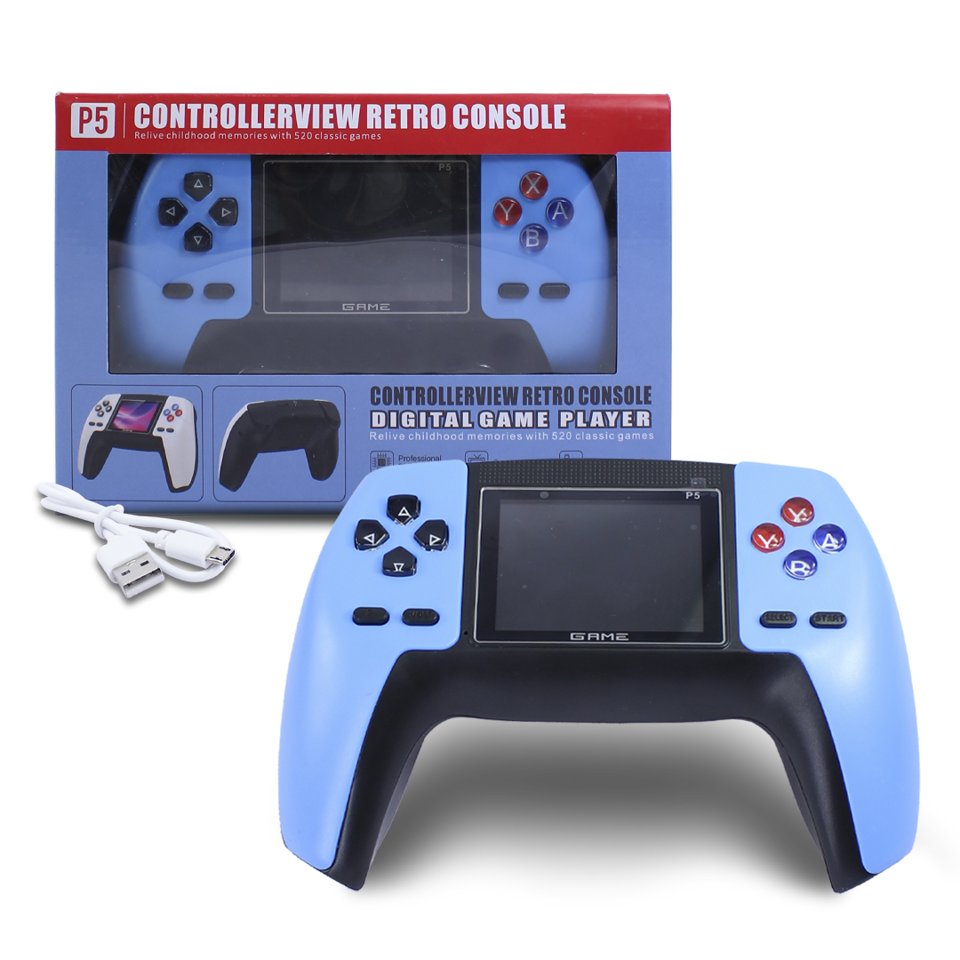 Consola de juegos portátil, retro súper mini reproductor de juegos 520 juegos clásicos de 3.5 pulgadas, soporte de pantalla a color para conectar TV y dos jugadores
