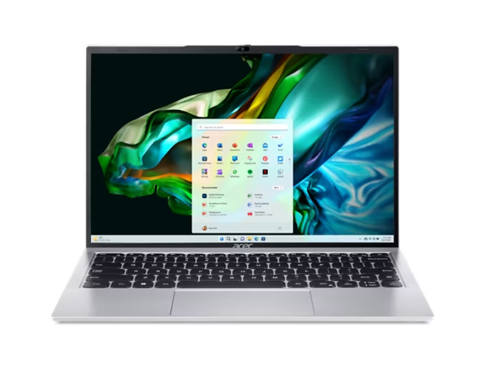 LAPTOP ACER ASPIRE CORE I5 1235U 512GB SSD 8GB DDR5 14" FHD TEC/ESP W11H PLATA AL-51M-51VM NX.KTWAL.001