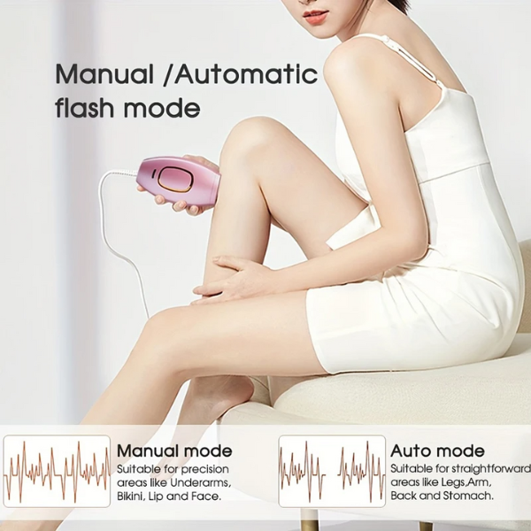 Depiladora Laser, Dispositivo de depilación láser IPL para Mujeres y Hombres, depiladora eléctrica para Bikini, Pierna, Brazo entre otros, indolora, uso doméstico