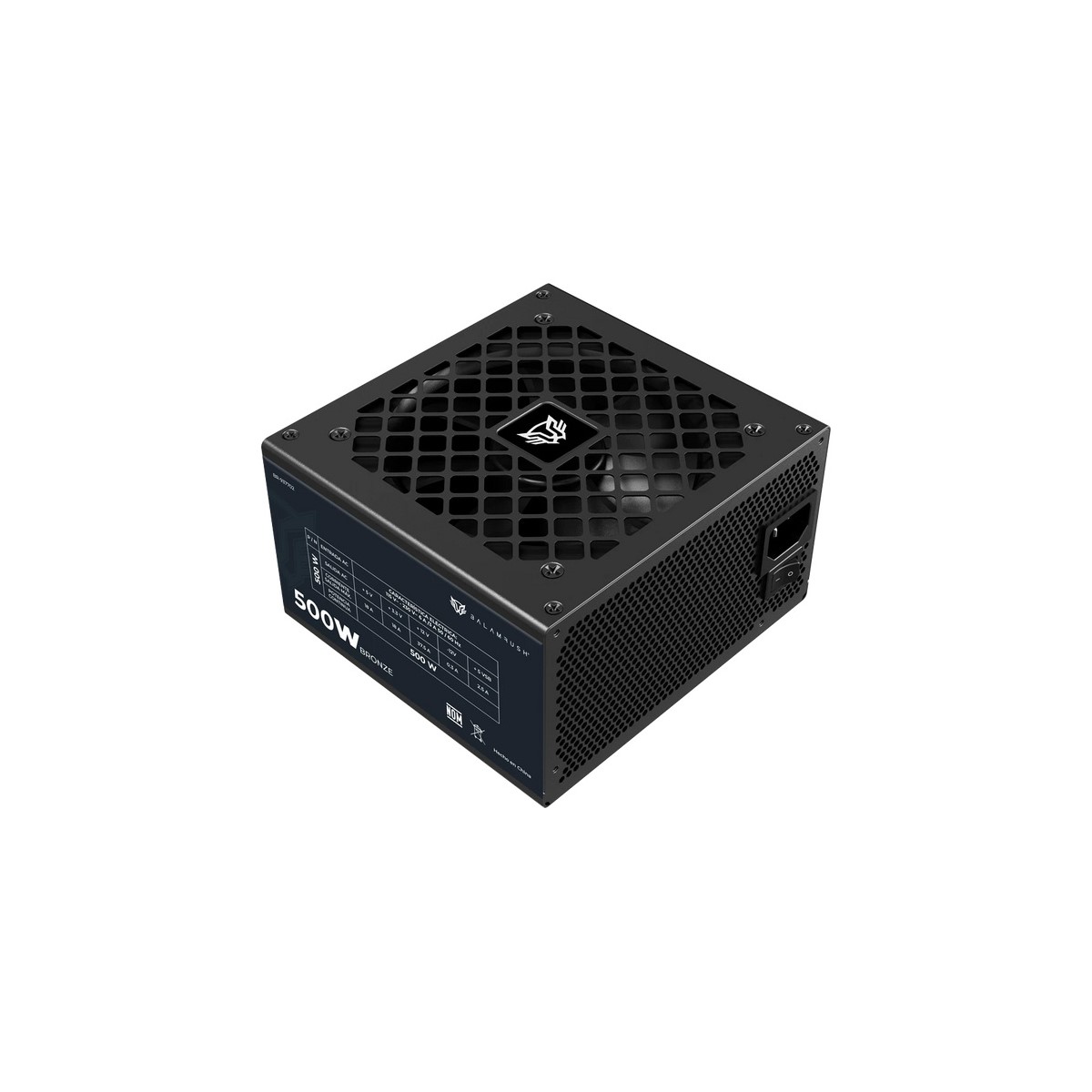 Fuente de poder gamer balam rush gr burst gr500b 500 w certificada 80 plus bronze atx no modular