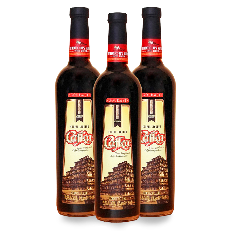 Tripack Licor de Café Cafka 700 ml