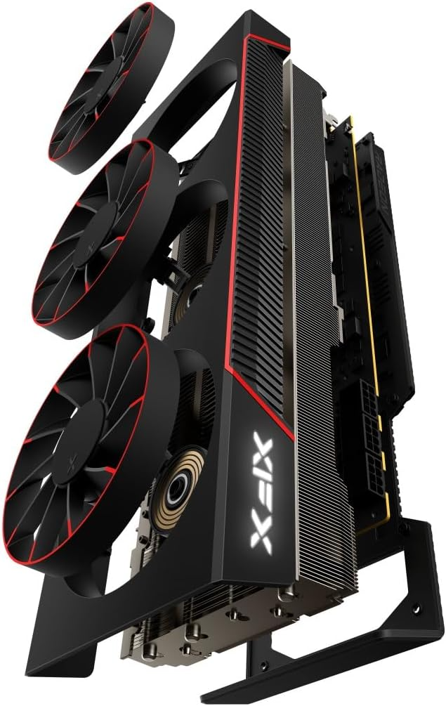 TVIDEO XFX RX 7800XT QUICKSILVER RADEON MAGNETIC AIR GAMING 16GB GDDR6 256BITS RX-78TMAIRF9 BLACK