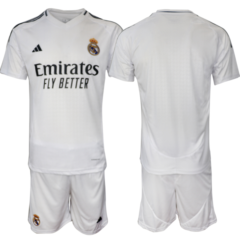 Nuevo! Jersey Real Madrid 2024/2025 Titular Local Blanca Niño Champions Talla 8 - 9 años