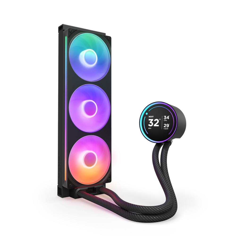 ENFRIAMIENTO NZXT KRAKEN 360 ELITE RGB V2 120MM NEGRO LGA1851/AM5 RL-KR36E-B2