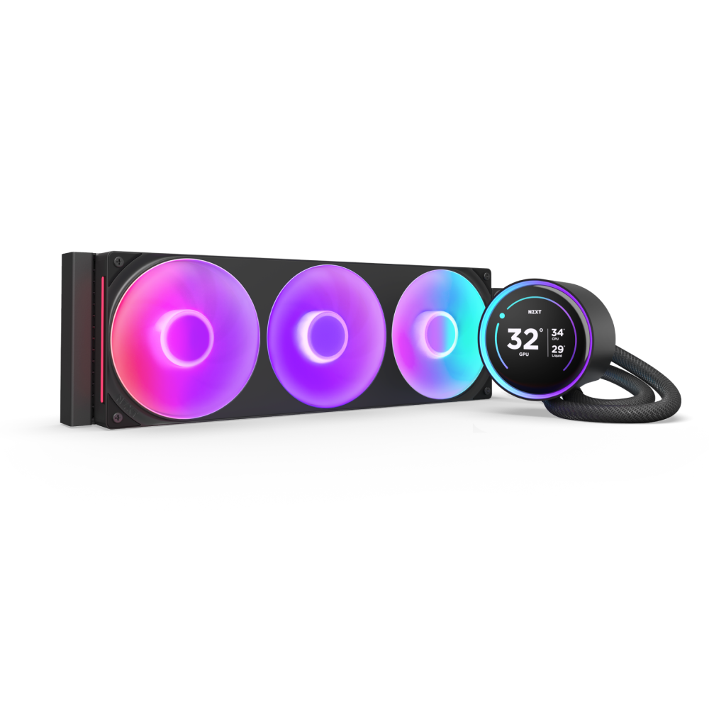 ENFRIAMIENTO NZXT KRAKEN 360 ELITE RGB V2 120MM NEGRO LGA1851/AM5 RL-KR36E-B2
