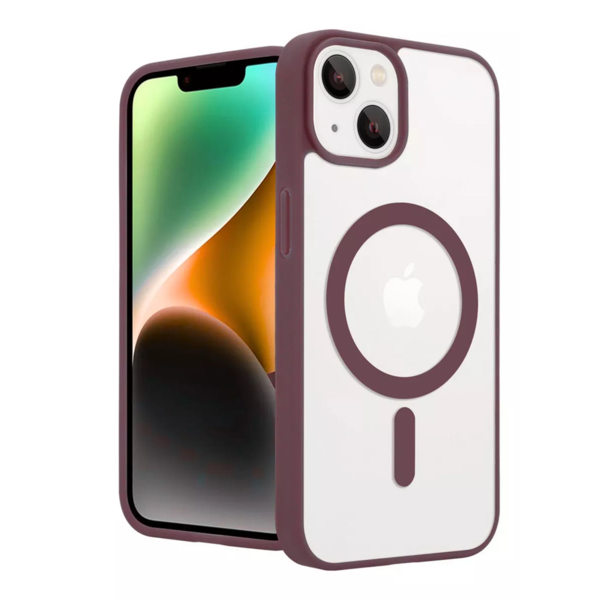 Funda Transparente Clear Case Color Para Iphone 16 pro max / Vino