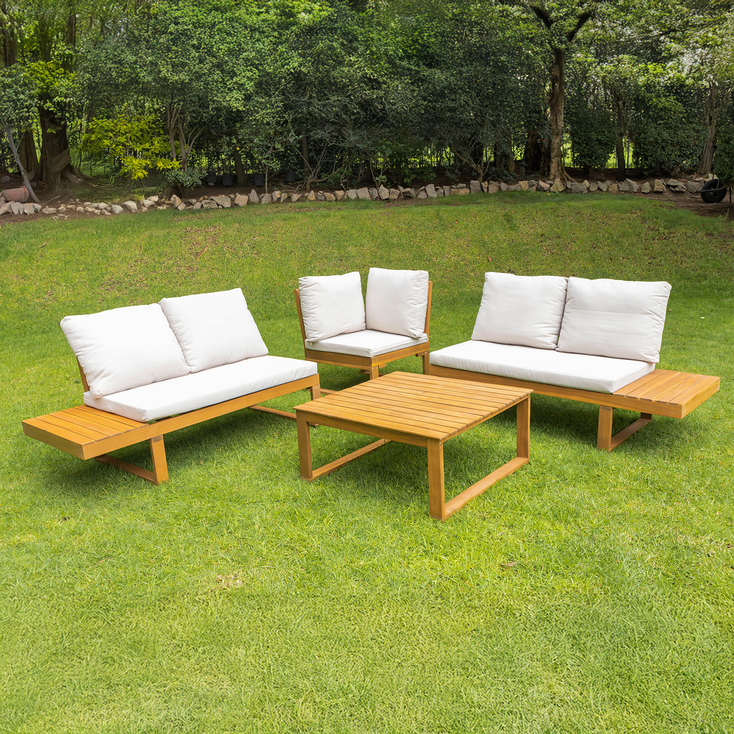 Set para Jardín Sala Moderno c/Cojines Bossa Lectus