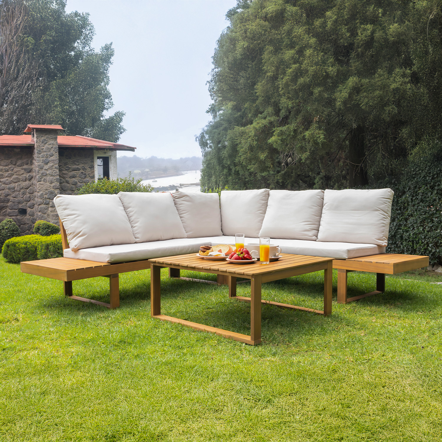 Set para Jardín Sala Moderno c/Cojines Bossa Lectus