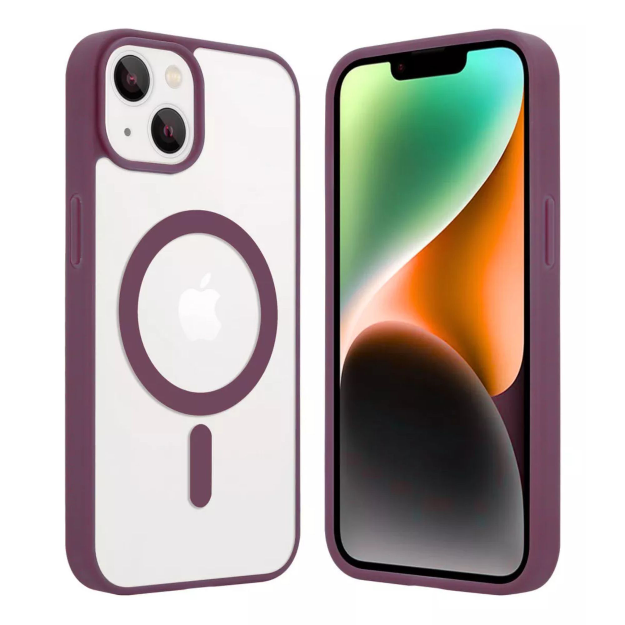 Funda Transparente Clear Case Color Para Iphone 16 pro max / Vino