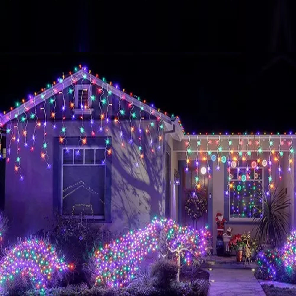 Cascada de Luces Navideñas Led 200 Focos Luz Multicolor brillante