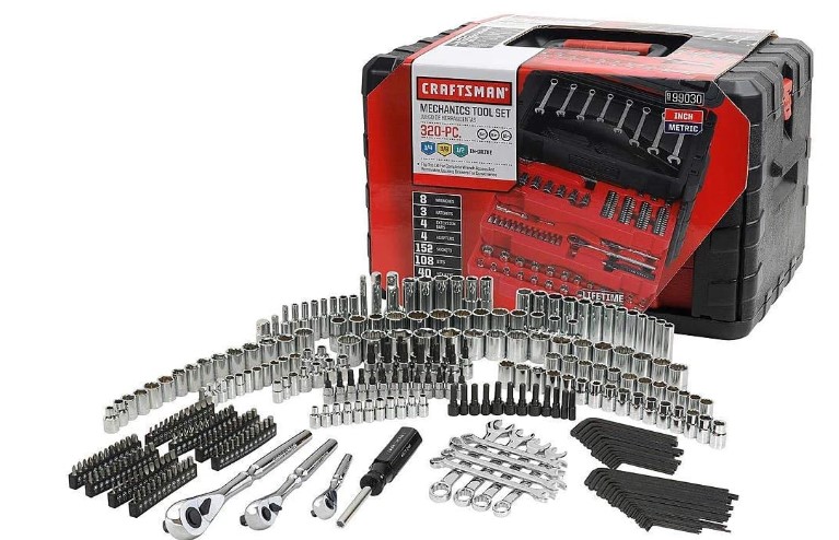 Craftsman - Juego de herramientas de mecánica de 320 piezas