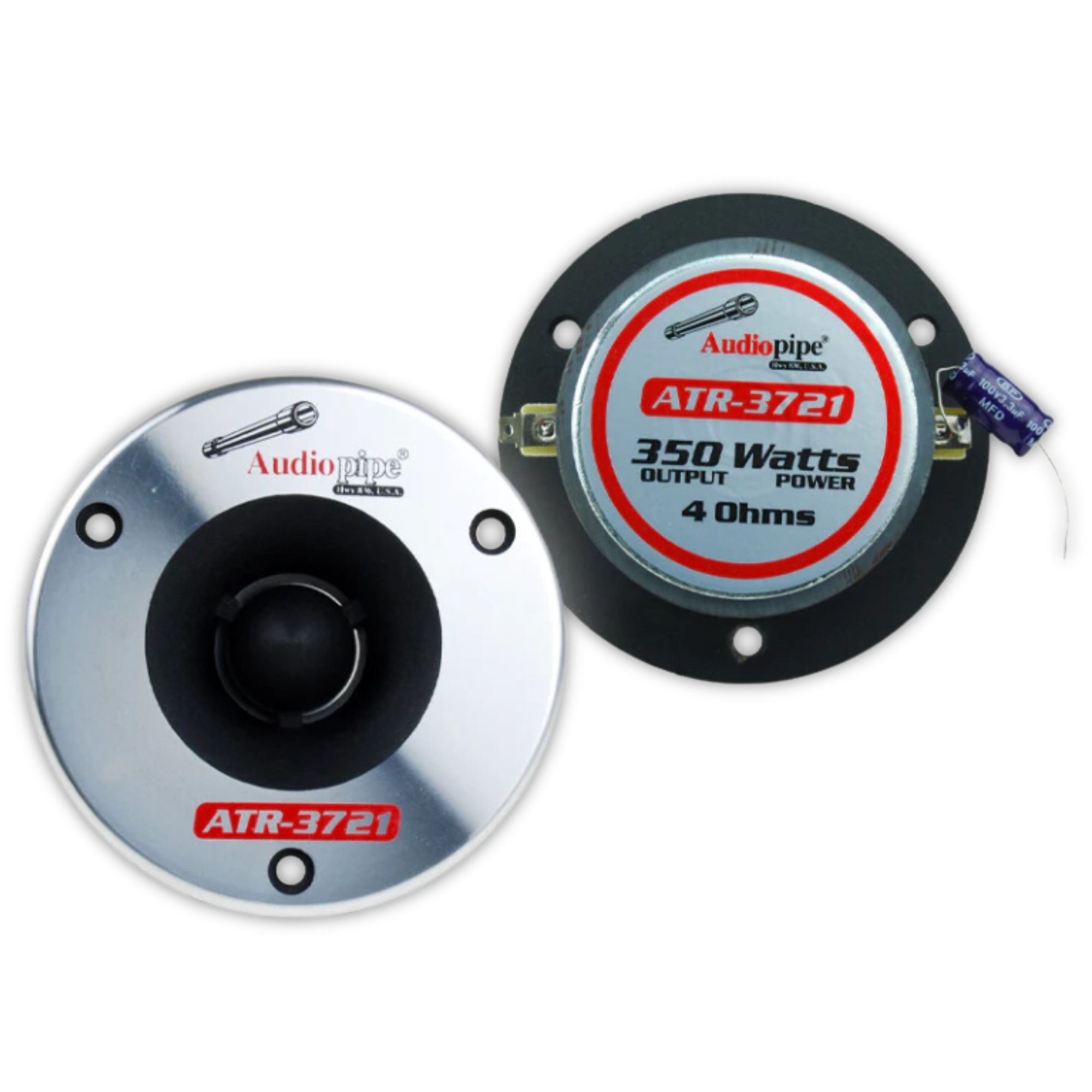 Tweeter Bala Aluminio Audiopipe ATR3721 350 Watts 3.75 PLG