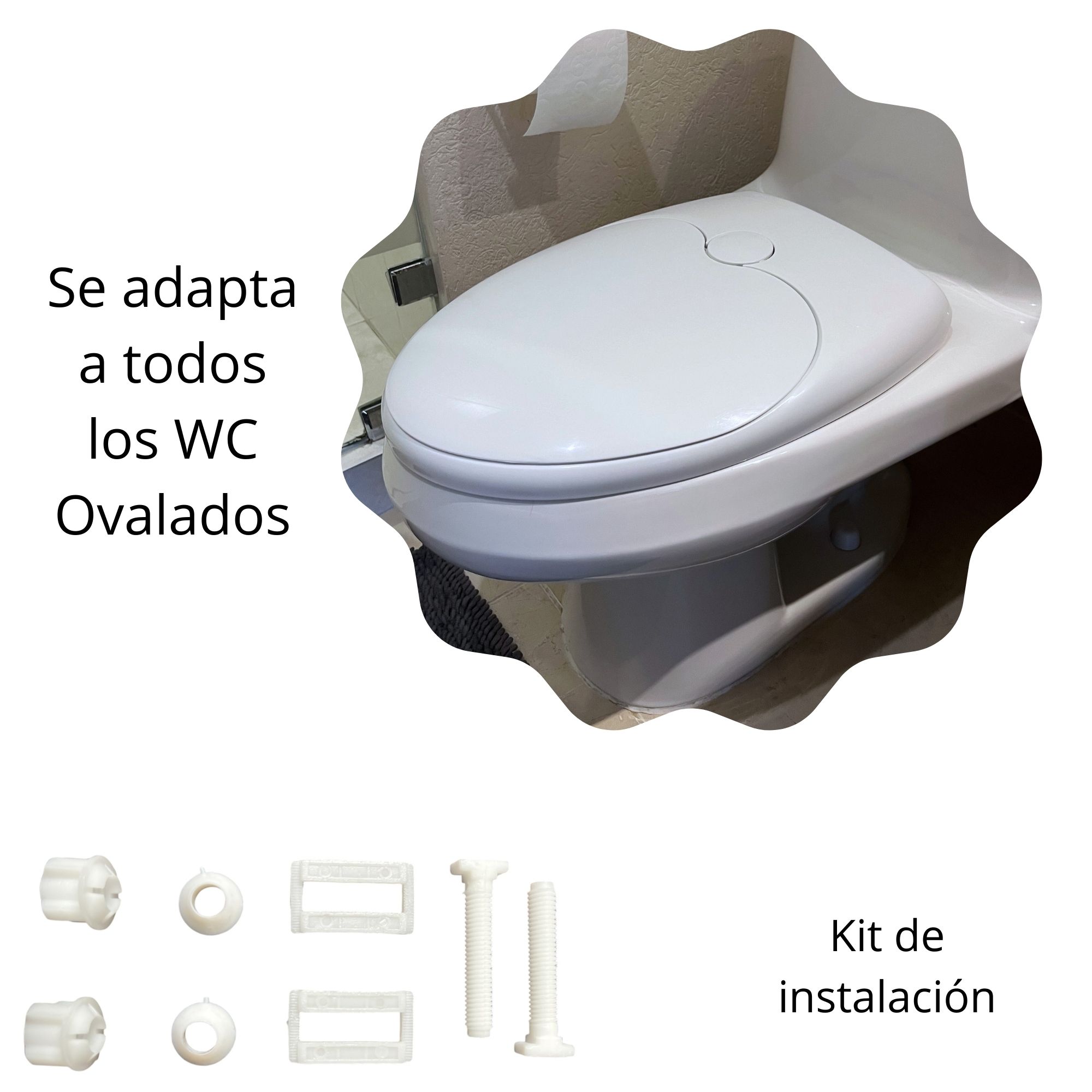 Asiento Entrenador Wc Ovalado Con dos Tapas Infantil Para Niños
