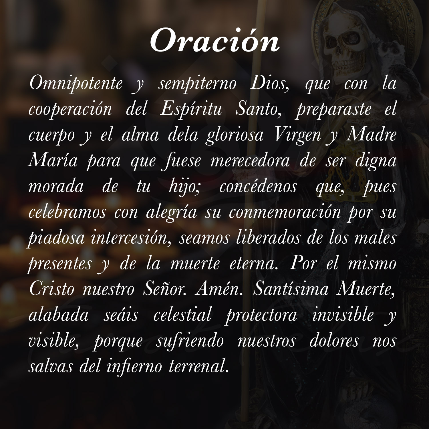 Santa Muerte Suprema 30 cm Negra con Búho + Libro