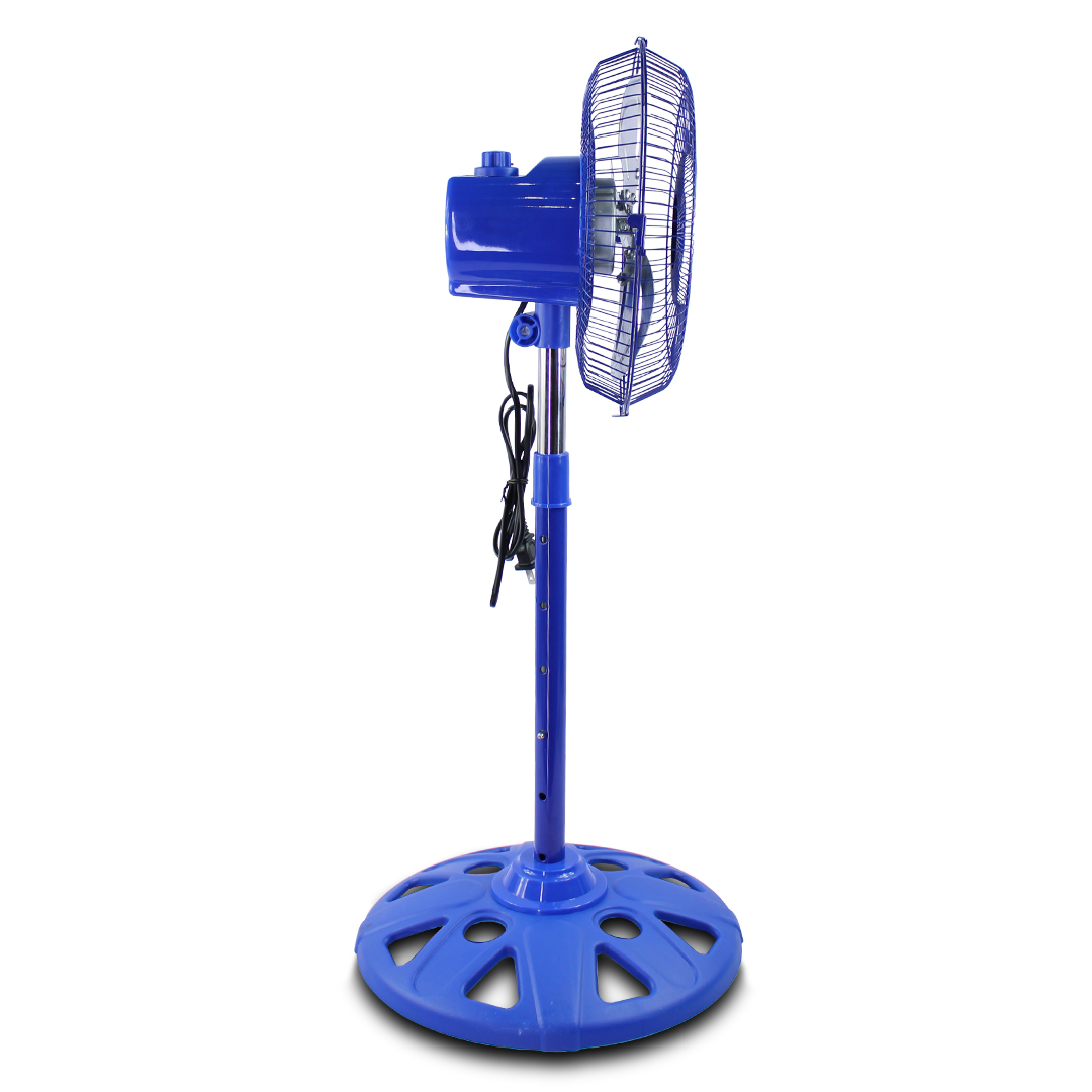 Ventilador azul de Pedestal 10 Pulgadas Metálico con 3 Aspas