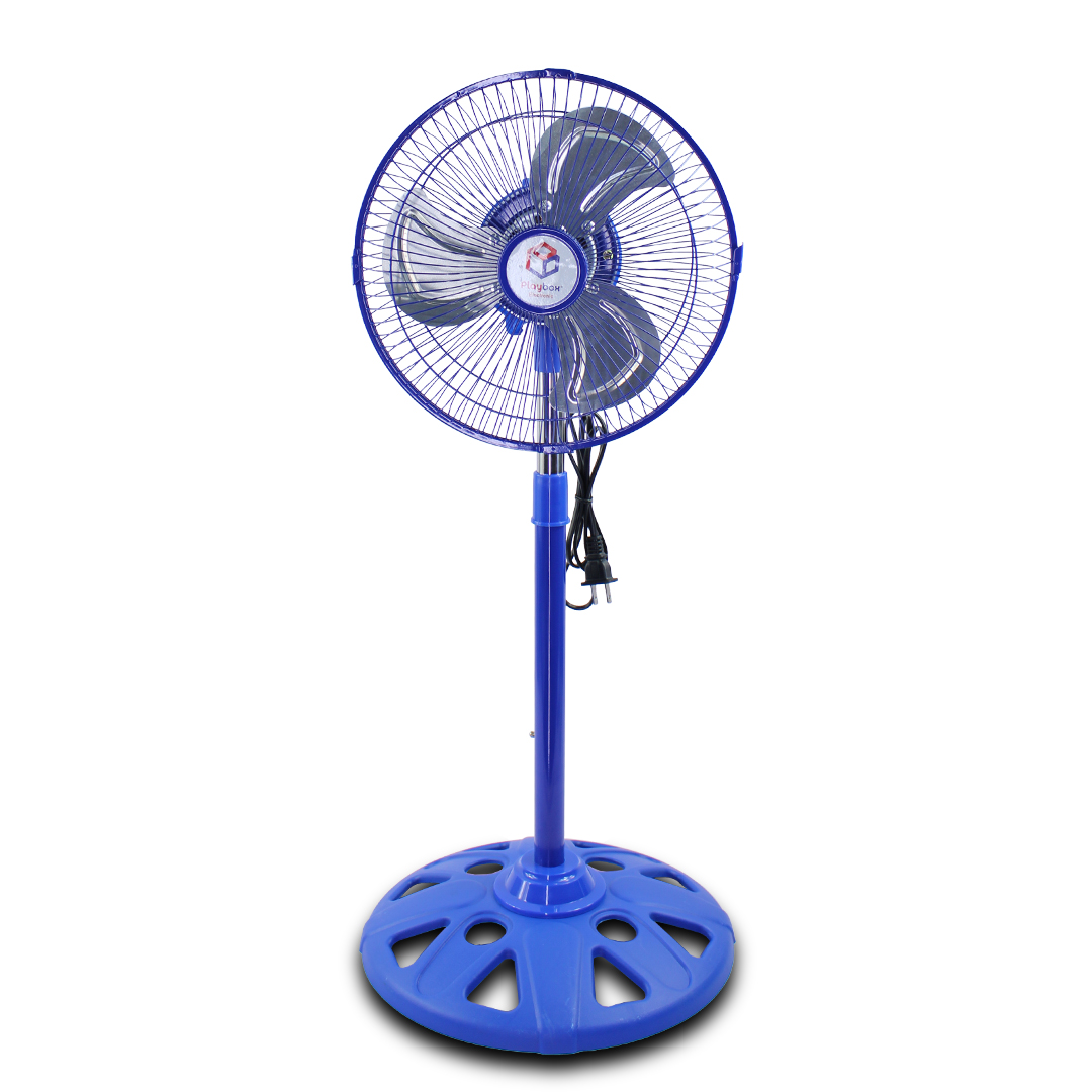 Ventilador azul de Pedestal 10 Pulgadas Metálico con 3 Aspas