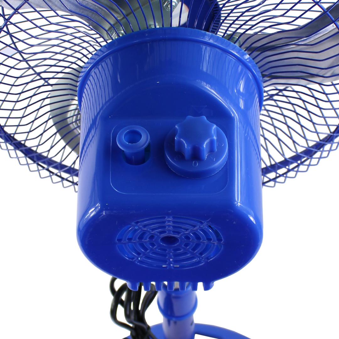 Ventilador azul de Pedestal 10 Pulgadas Metálico con 3 Aspas