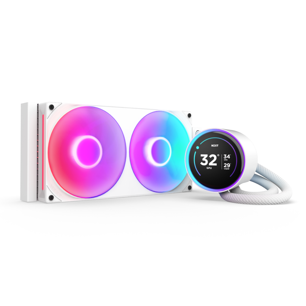 ENFRIAMIENTO NZXT KRAKEN 280 ELITE RGB V2 120MM BLANCO LGA1851/AM5 RL-KR28E-W2