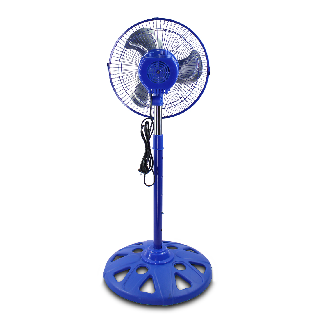Ventilador azul de Pedestal 10 Pulgadas Metálico con 3 Aspas