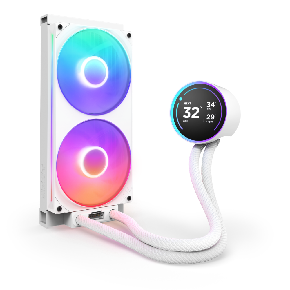 ENFRIAMIENTO NZXT KRAKEN 280 ELITE RGB V2 120MM BLANCO LGA1851/AM5 RL-KR28E-W2
