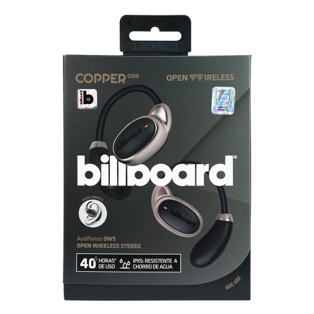 Audífonos Inalámbricos OWS  Billboard Copper protección IPX5