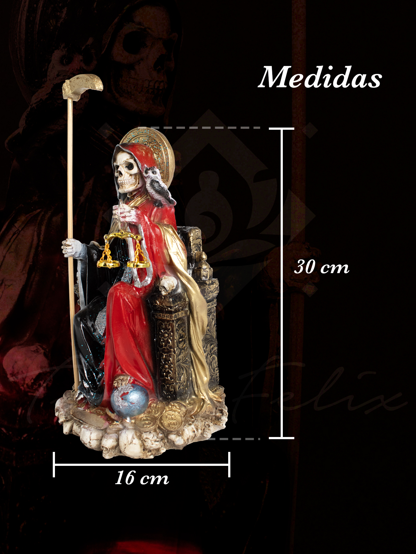  "Santa Suprema Reversible: Neutraliza Maleficios y Chismes con la Protección del Búho + Libro Esotérico "