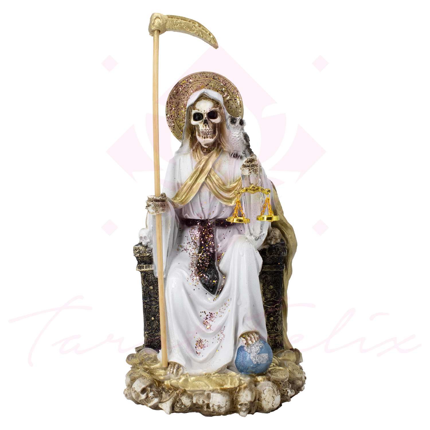 "Santa Muerte Suprema Blanca: Protección, Purificación y Armonía en el Hogar"