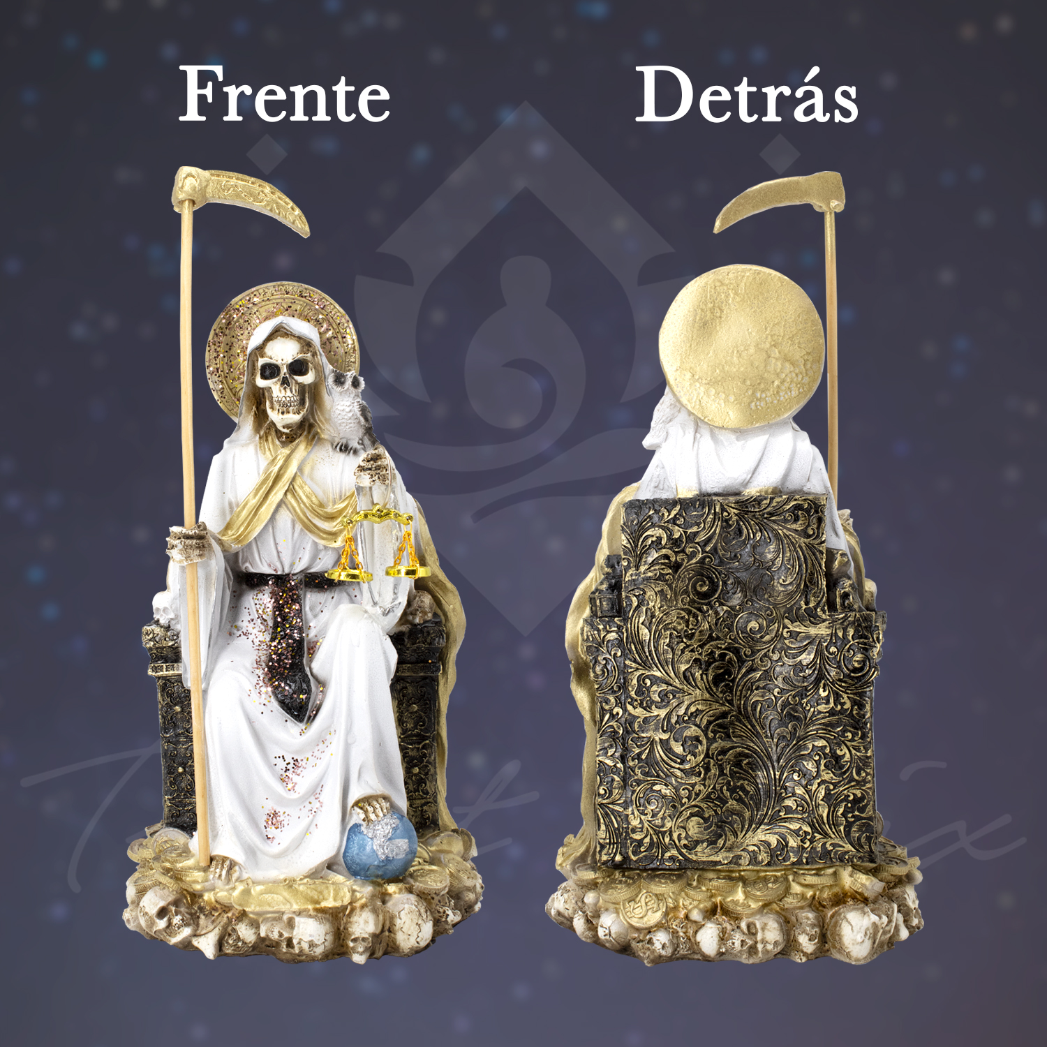 "Santa Muerte Suprema Blanca: Protección, Purificación y Armonía en el Hogar"