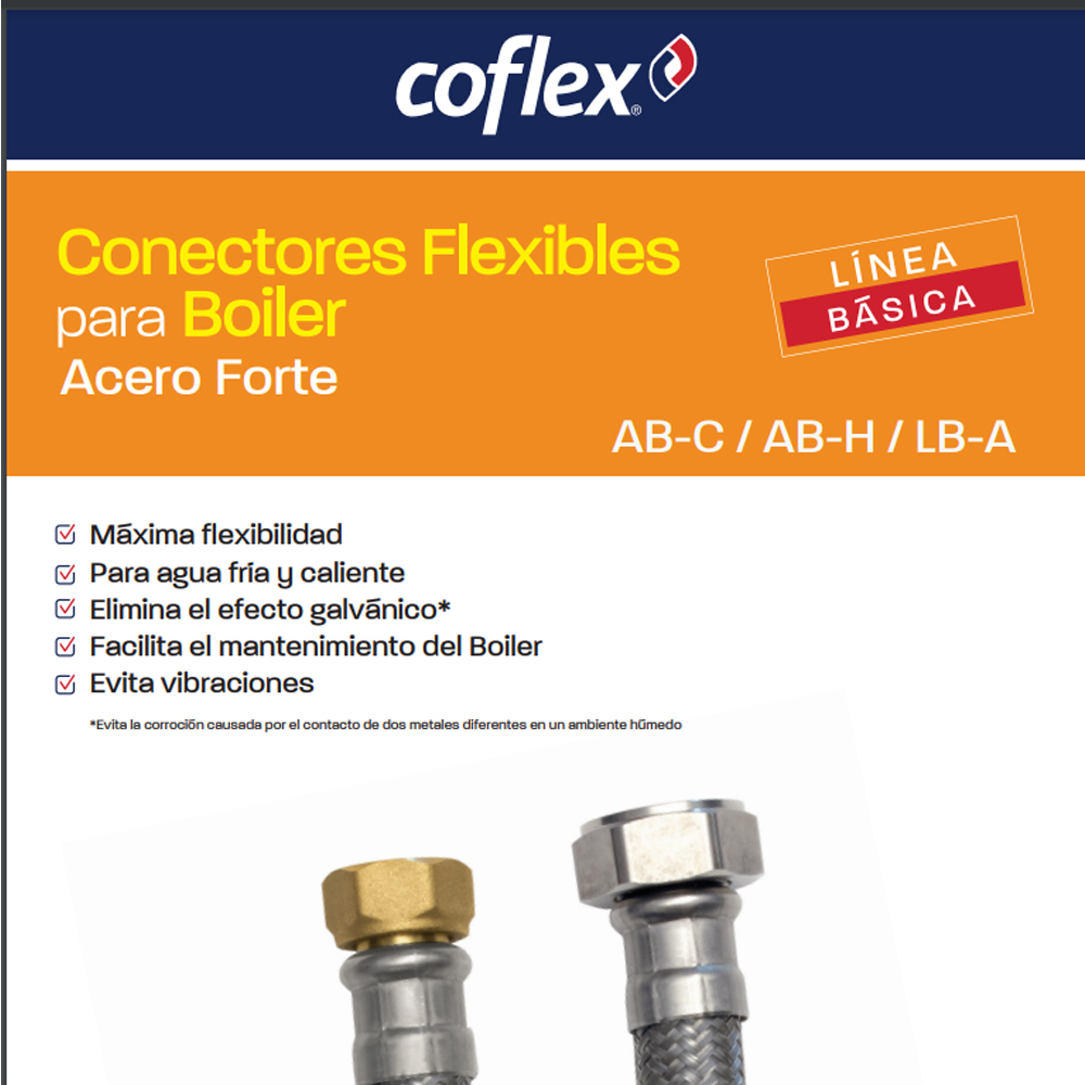 Conector Flexible para Boiler 1/2 x 1/2 60 cm Coflex 