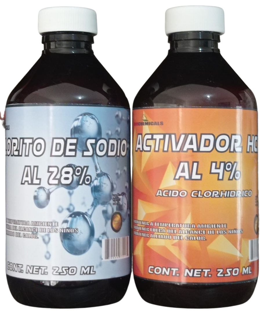 CLORTIO DE SODIO AL 28% Y ACTIVADOR HCL 4%