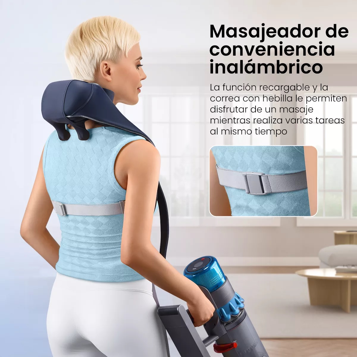 Masajeador Electrico Cuello Hombro Full Body Recargable 6d