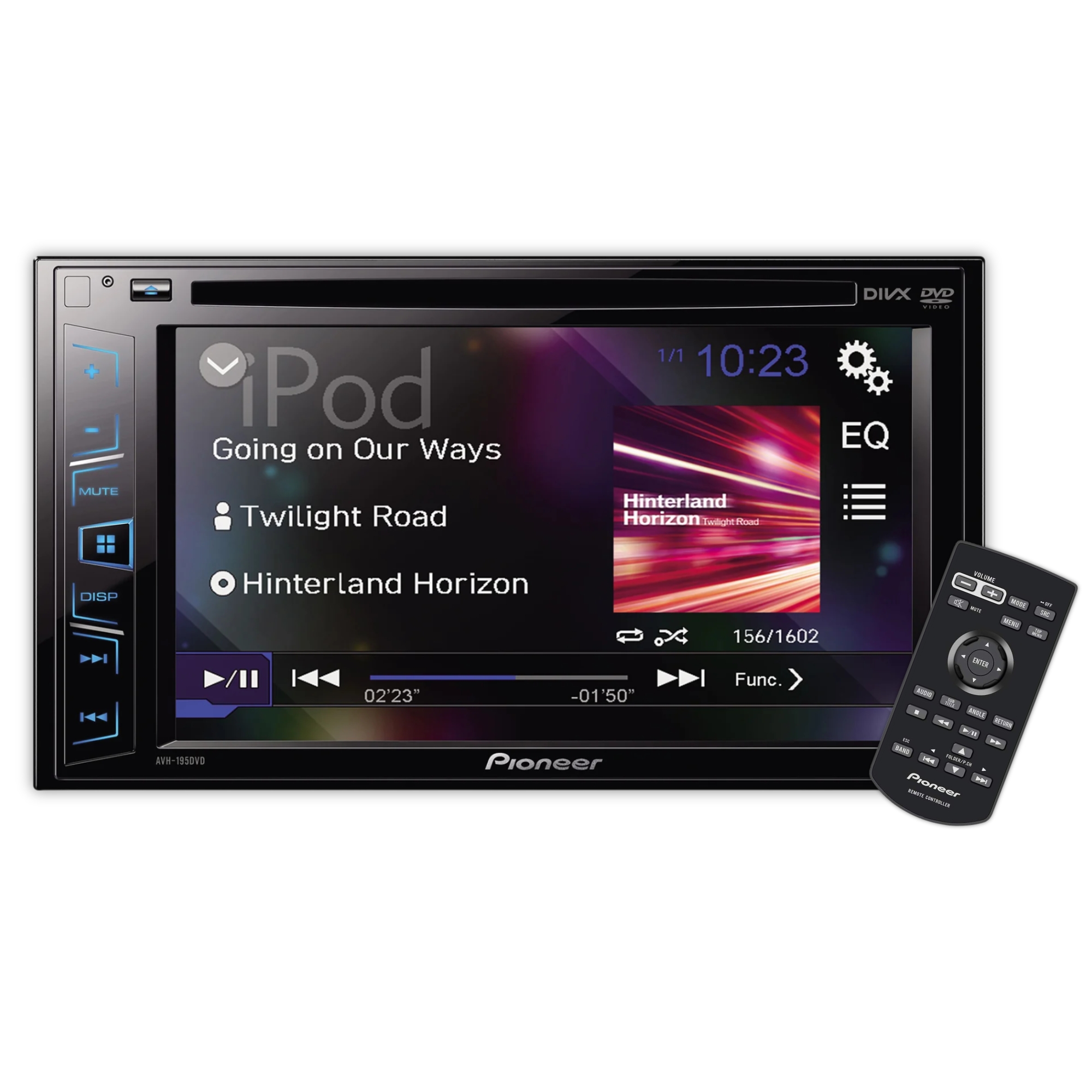 Autoestéreo con Pantalla Pioneer AVH195DVD4 6.2 PLG 2 Din Sin BT