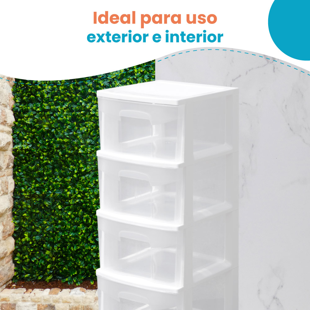 Cajonera Organizadora de 4 niveles plástica Italhome