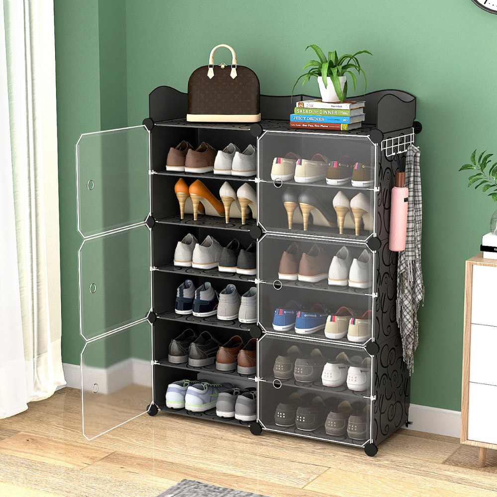 Modular plástico 12 niveles zapatero 24 Pares 