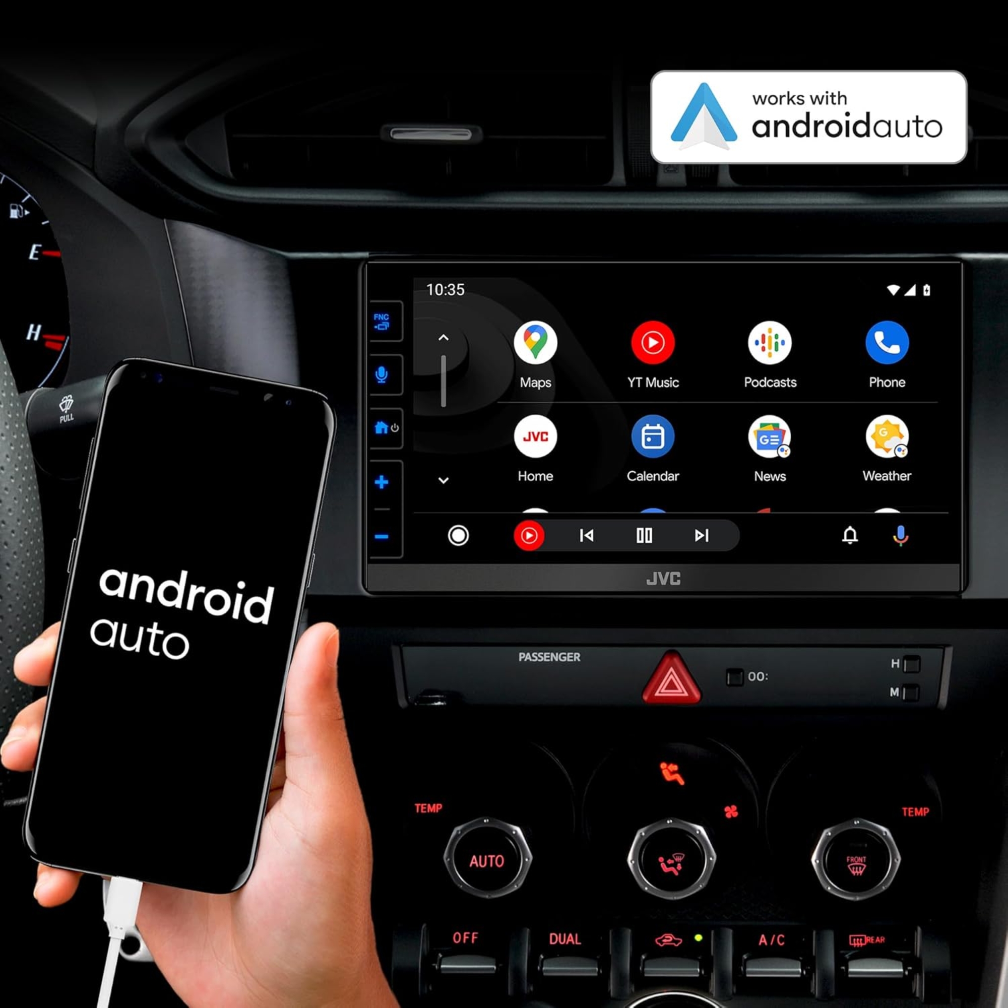 Autoestereo Pantalla Jvc KW-M788BH Carplay Androidauto BT