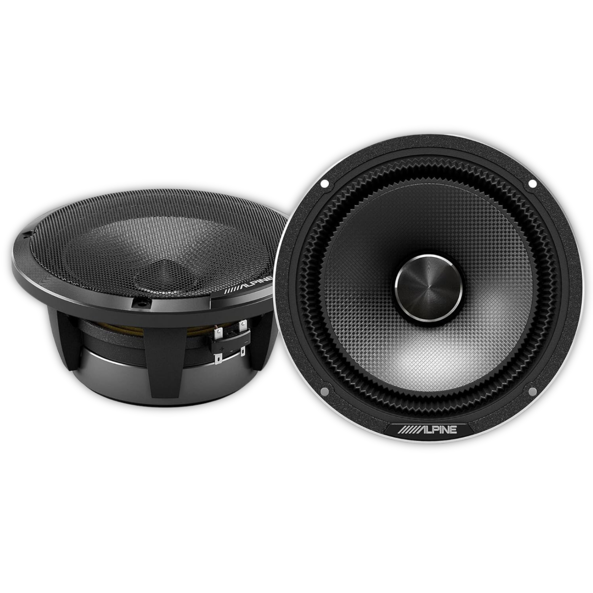 Set de Medios Alpine HDZ-653 Hi-Res 6.5 PLG 3 Vias 300W Máx