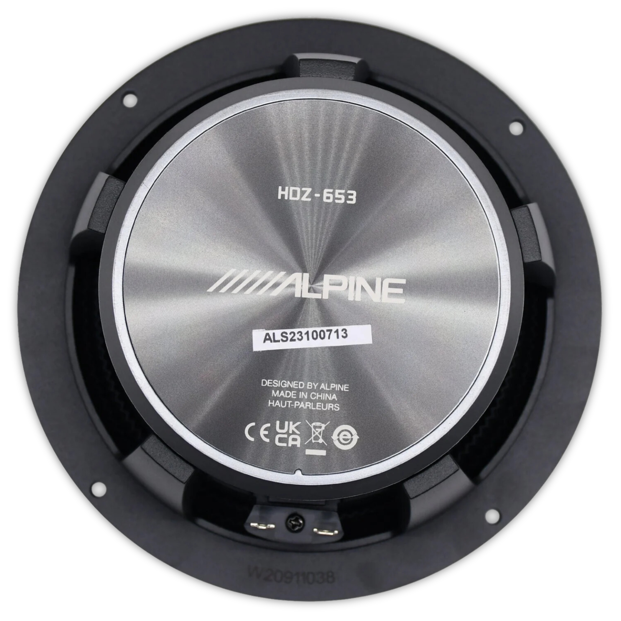 Set de Medios Alpine HDZ-653 Hi-Res 6.5 PLG 3 Vias 300W Máx