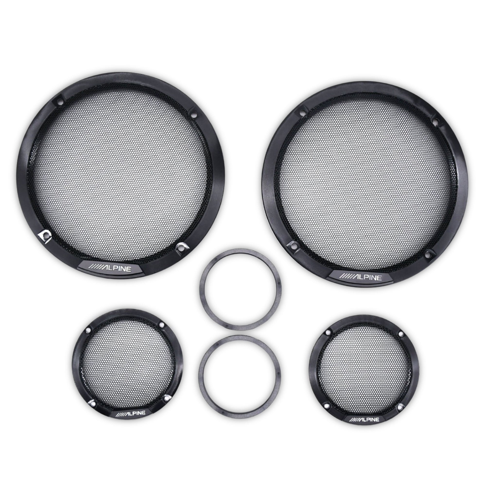Set de Medios Alpine HDZ-653 Hi-Res 6.5 PLG 3 Vias 300W Máx