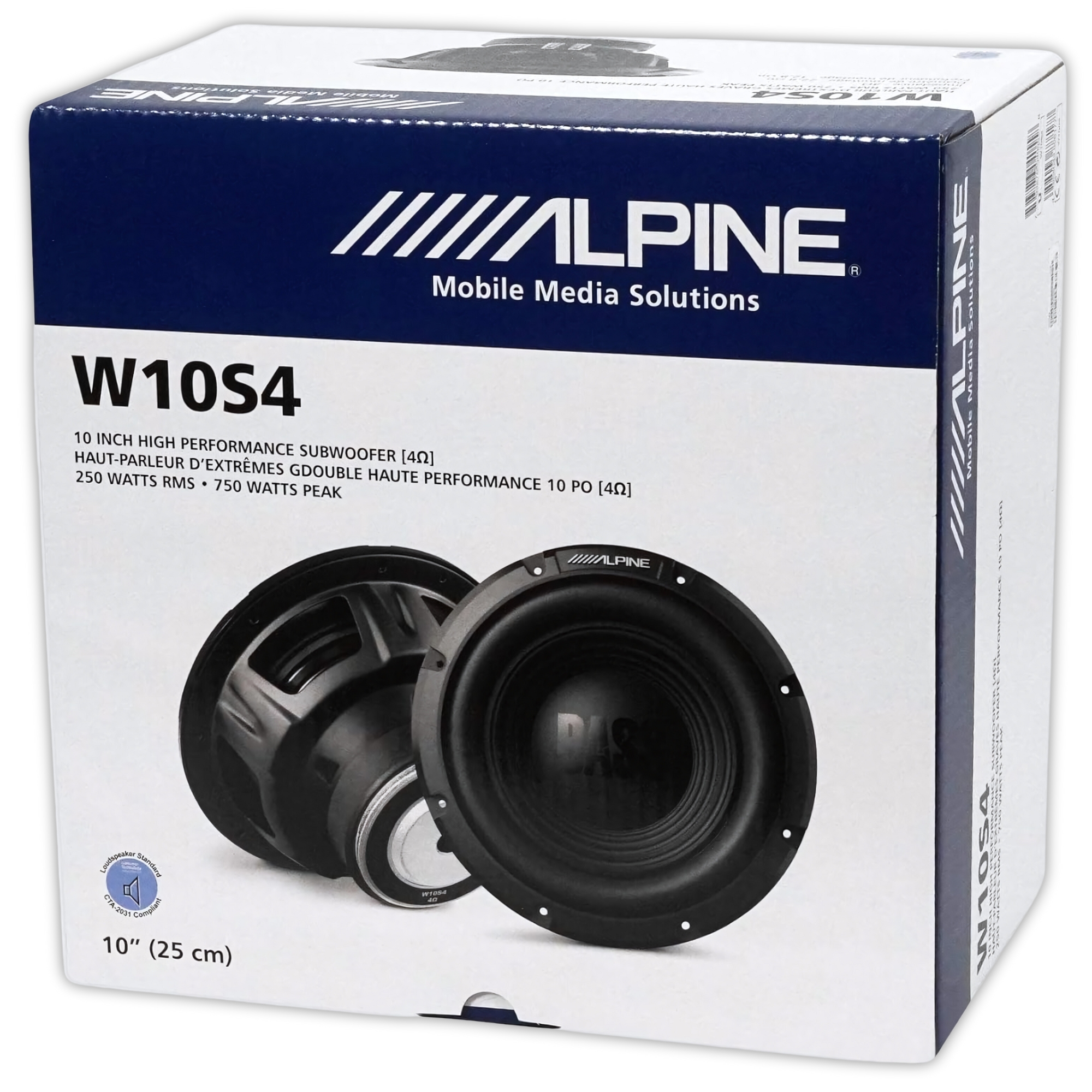 Subwoofer Alpine W10S4 10 PLG Bass Line 750W 4 Ohms