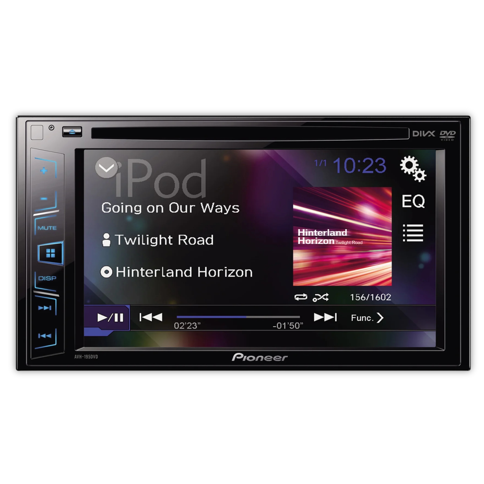 Autoestéreo con Pantalla Pioneer AVH195DVD4 6.2 PLG 2 Din Sin BT