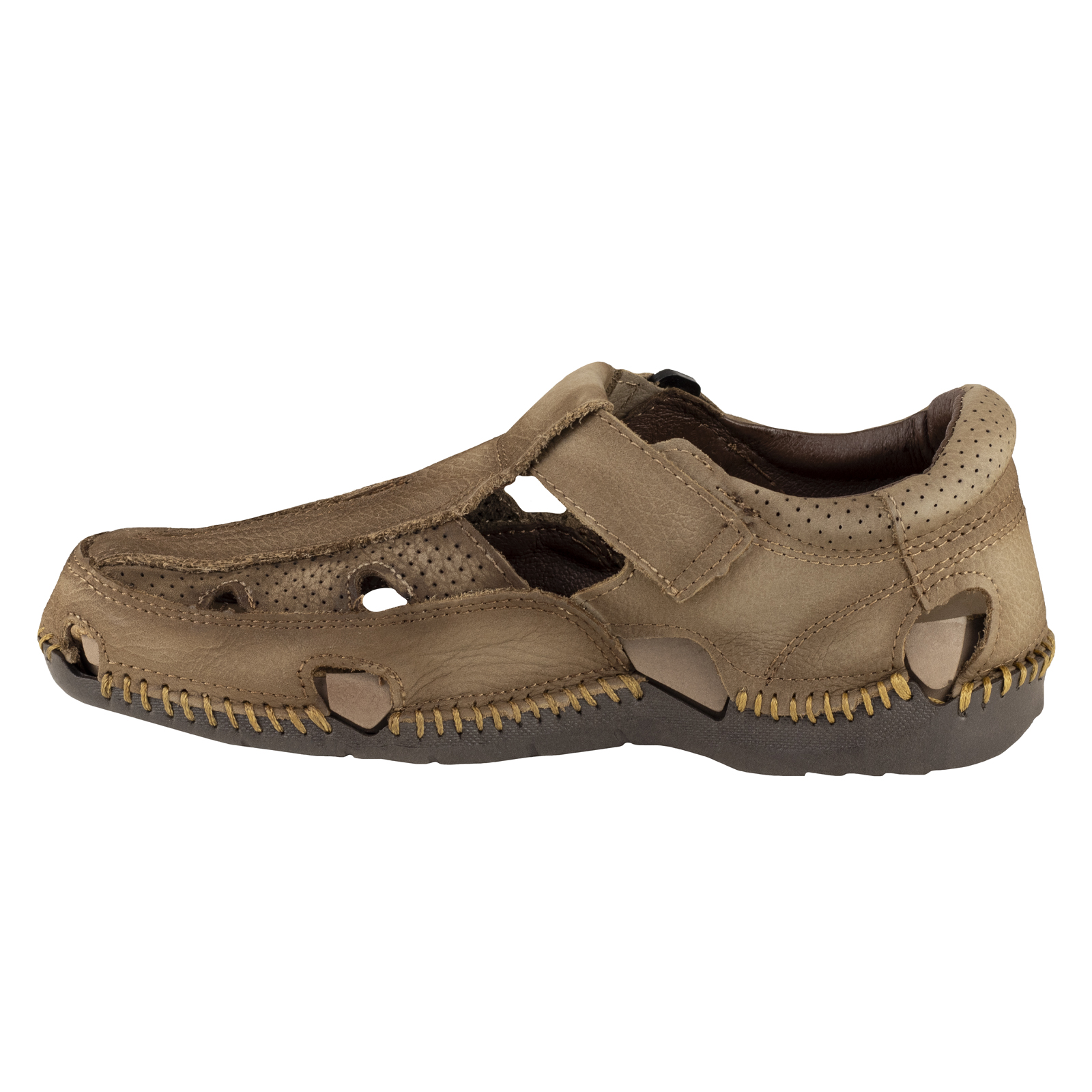 Huarache Para Hombre Lobo Solo 6604 Grove Taupe Piel Cocidos