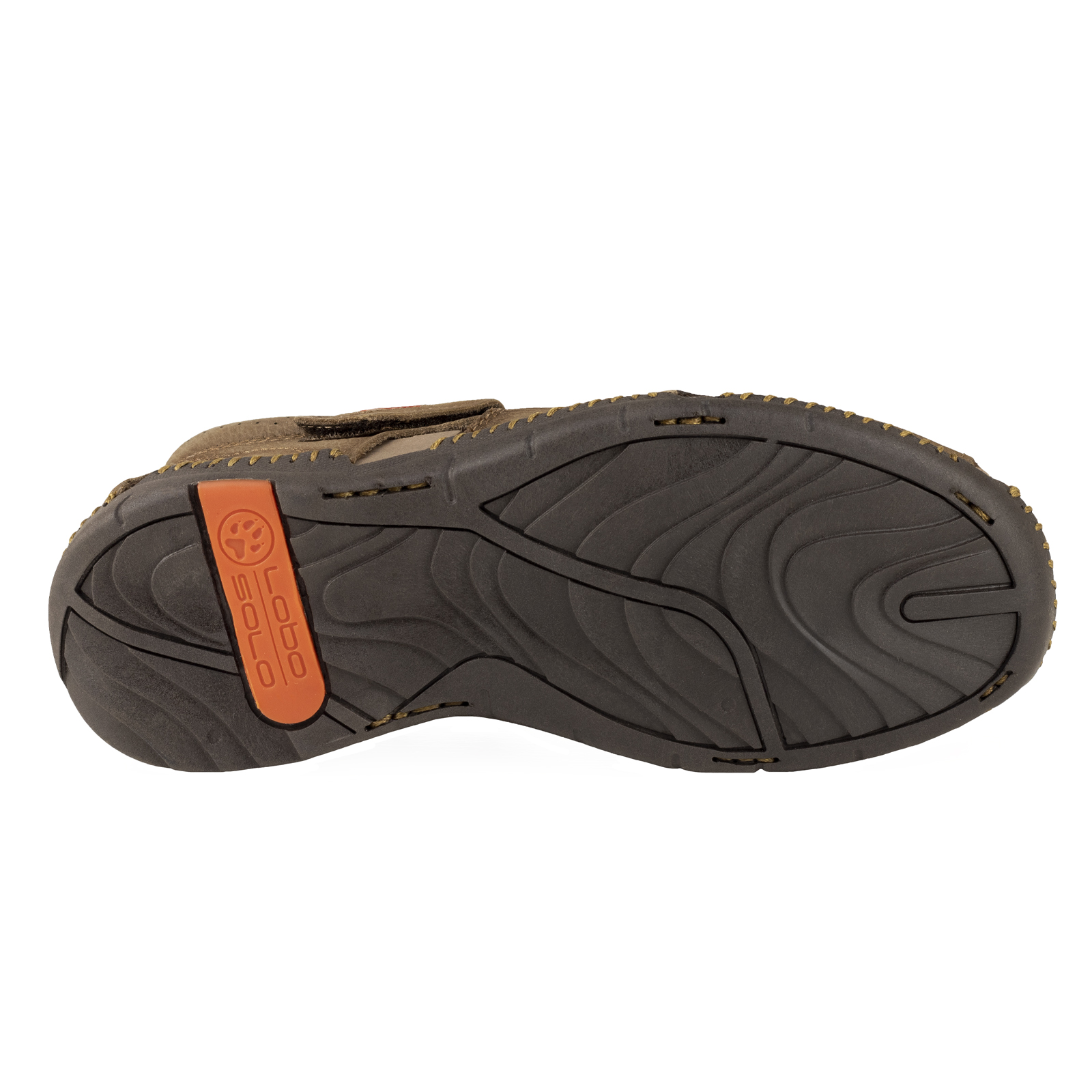 Huarache Para Hombre Lobo Solo 6604 Grove Taupe Piel Cocidos
