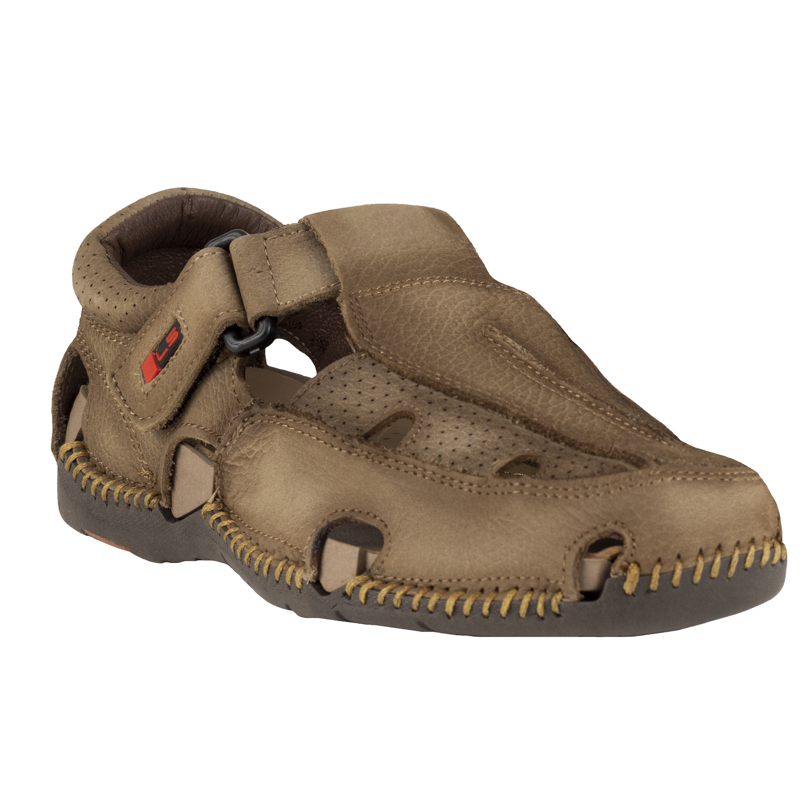 Huarache Para Hombre Lobo Solo 6604 Grove Taupe Piel Cocidos