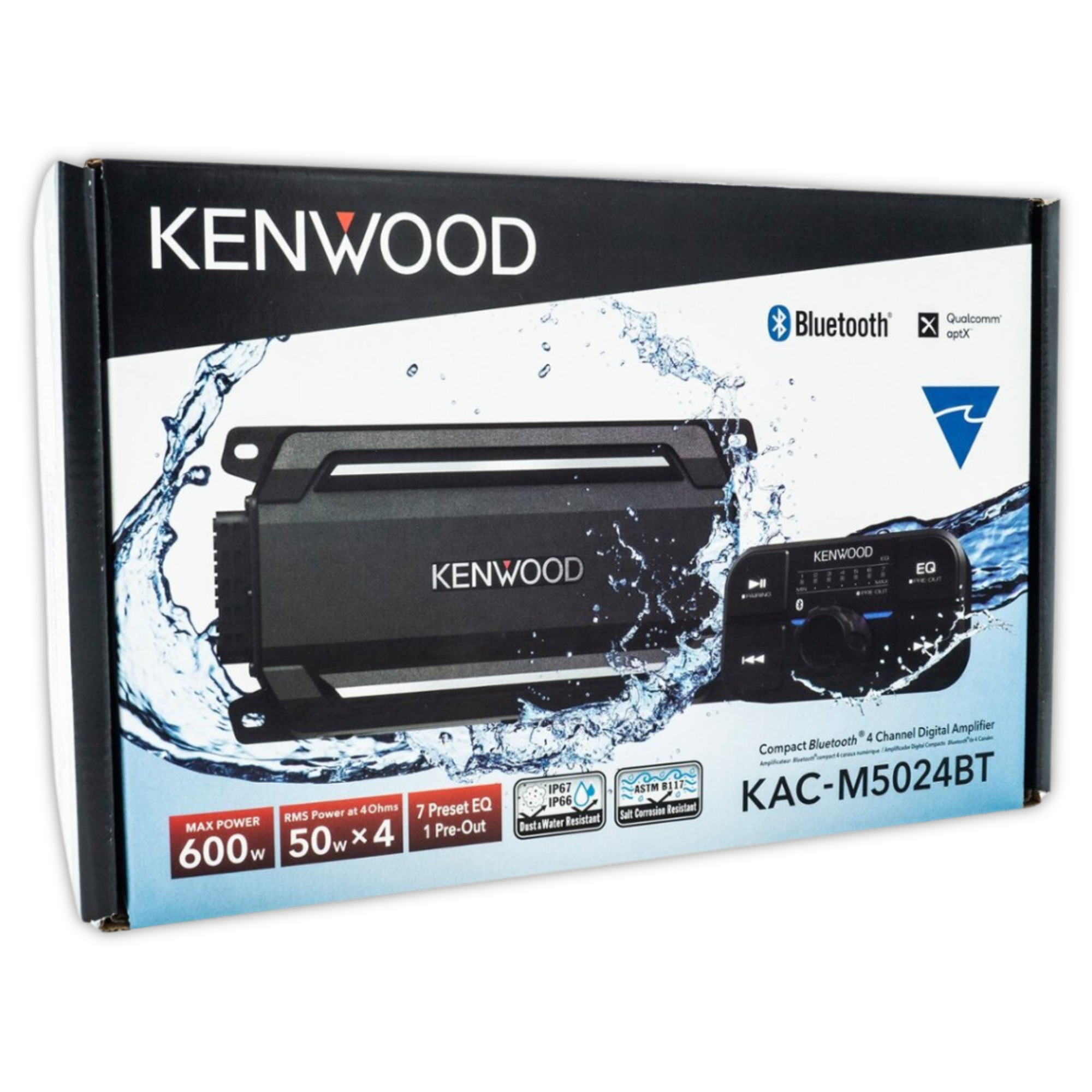 Amplificador Kenwood KACM5024BT De 4 Canales