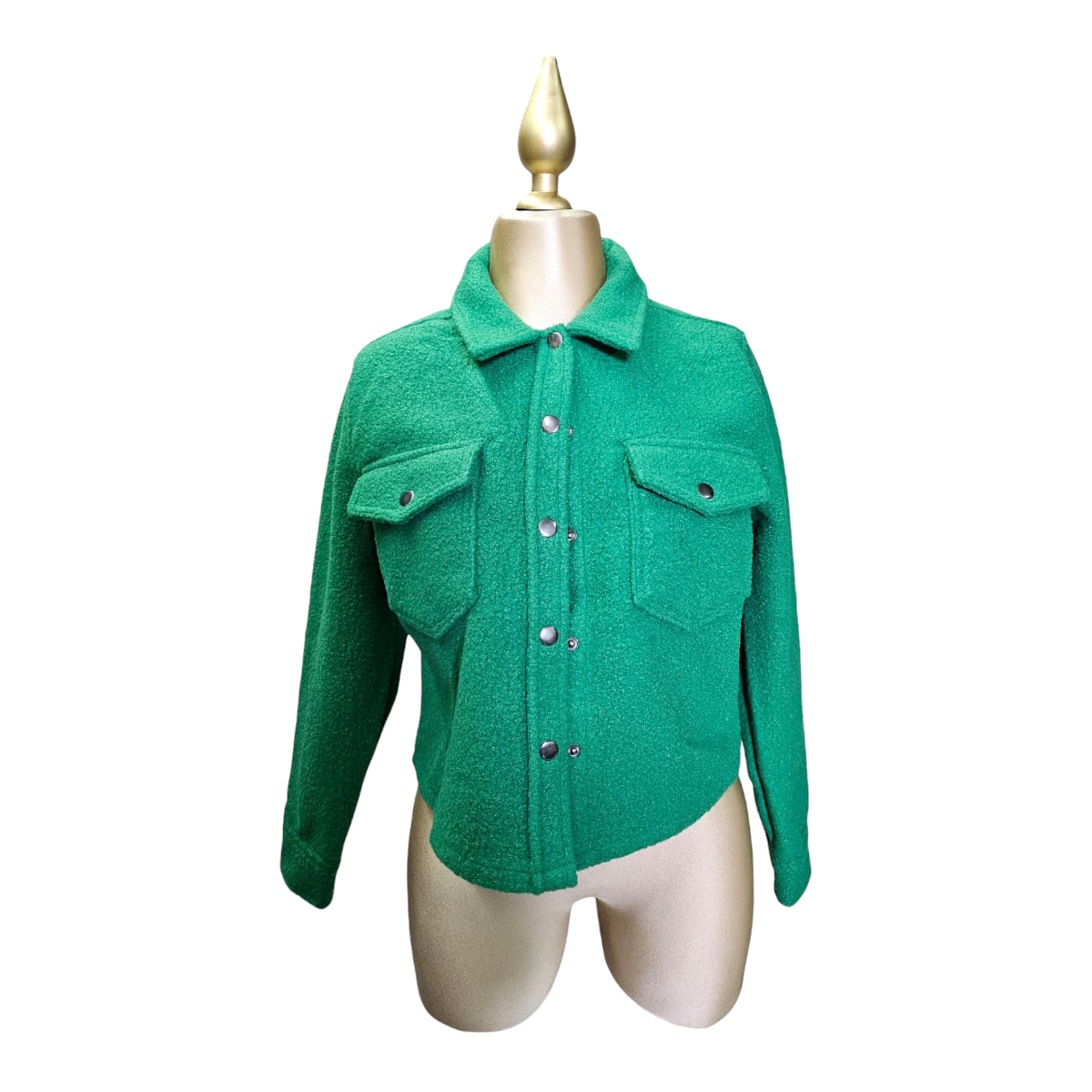 Chaqueta Color Verde Para Dama LOVE TREE