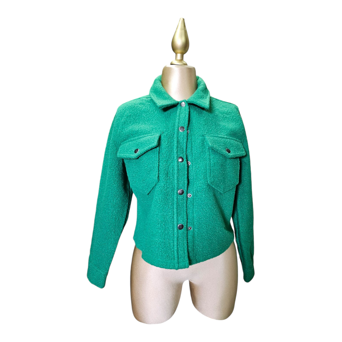 Chaqueta Color Verde Para Dama LOVE TREE