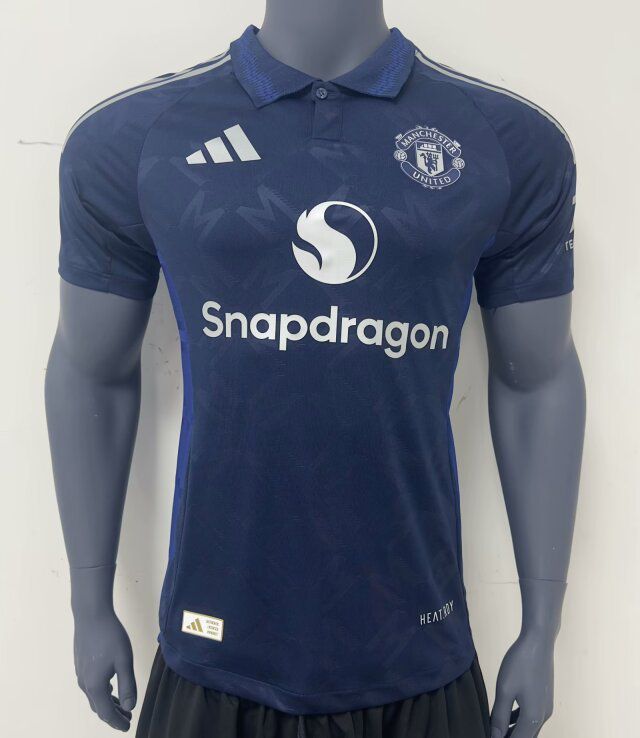 Nuevo! Jersey Manchester United 2024/2025 Visita Azul Parche Premier Talla M